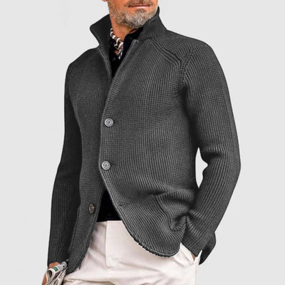 Marcus | Elegante Strickjacke mit Revers für Herren