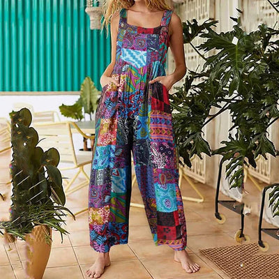 Alba - Sommerlicher Overall mit quadratischem Ausschnitt