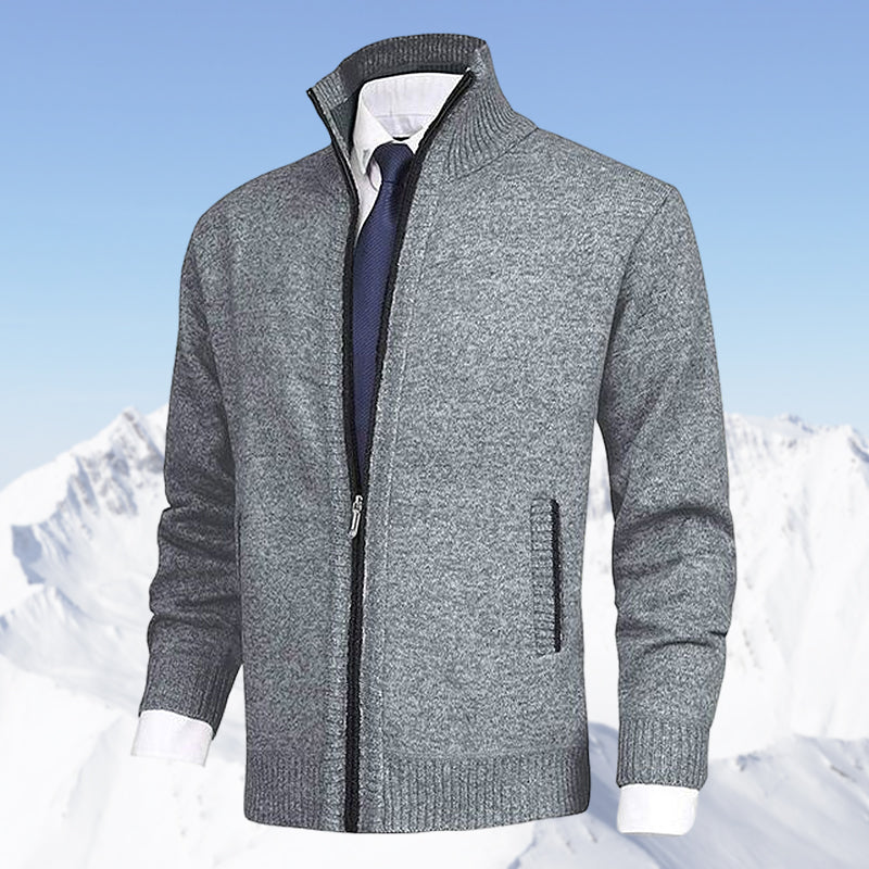 Arnie - Klassische Herren Strickjacke mit Kragen