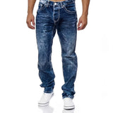 Stefan - Lockere, gerade Stretchjeans für Herren in Blau