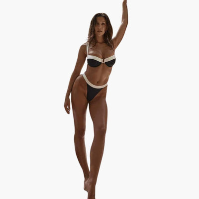 Stützender Damen-Bikini mit Colorblock-Design – Sportlich & Modisch
