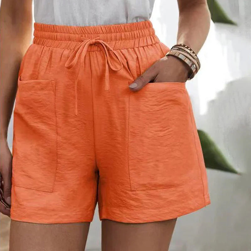 Rosalie | Leinen Shorts mit Taschen