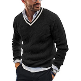 Eleganter Pullover für Herren in Schwarz