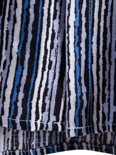 Knöpftes Hemd mit gewelltem Druck