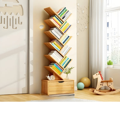StorySpire Shelf - Vertikales Freistehendes Holz-Bücherregal