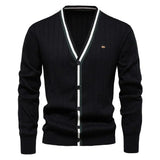 Sam - Elegante Strickjacken für Herren in Schwarz