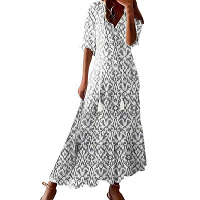 Daley - Bohemian-Kleid für Damen in Überlänge