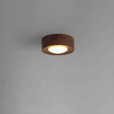 WalnutLume Light – Moderne LED-Deckenleuchte aus Walnussholz