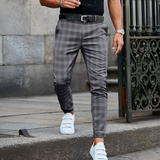 Moise™ | Elegante Herren-Slim-Fit-Hose mit Karomuster in Dunkelgrau