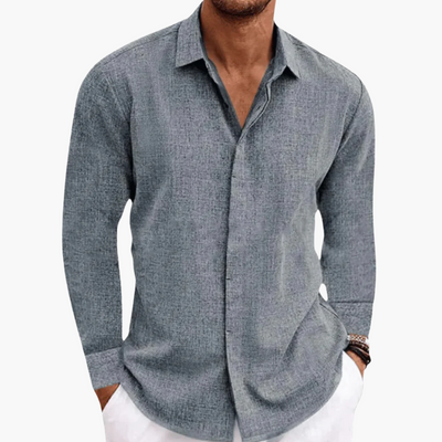 Leon | Stilvolles Freizeithemd mit Knöpfen