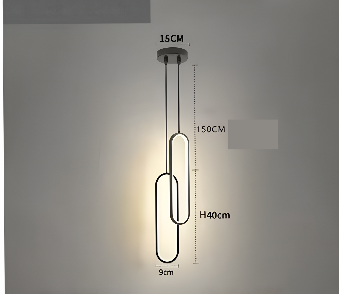 GildedGlow Light - Dekorative LED-Hängelampe
