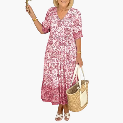 Silke | Boho-Kleid, das deinen Bauch mühelos kaschiert