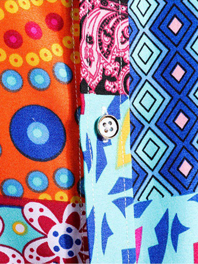 Shirt mit geometrischem Blumenmuster