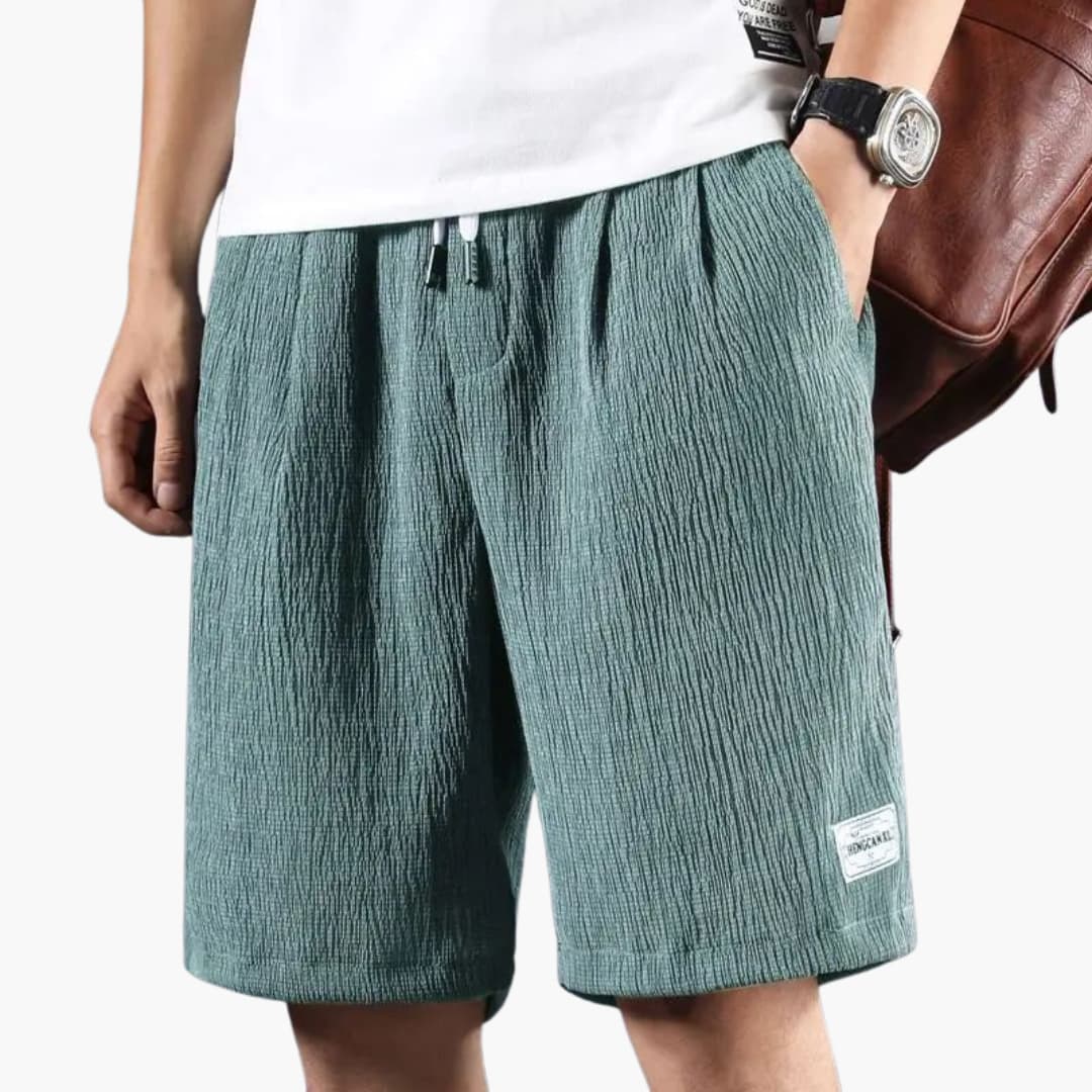 Herren Sommer Shorts mit Kordelzug und knielangem Schnitt
