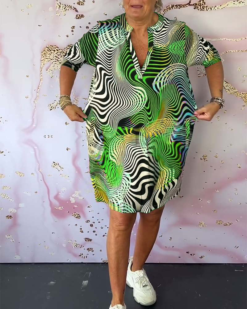 Rhiannon® | Bedrucktes Kleid in leuchtenden Farben