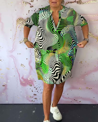 Rhiannon® | Bedrucktes Kleid in leuchtenden Farben