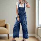 CARMELITA™ Verstellbarer Jumpsuit | Vintage Look Damen Outfit in Meerblau