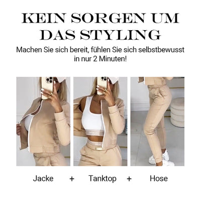ZORA - BEQUEMES UND ELEGANTES DREITEILIGES SET