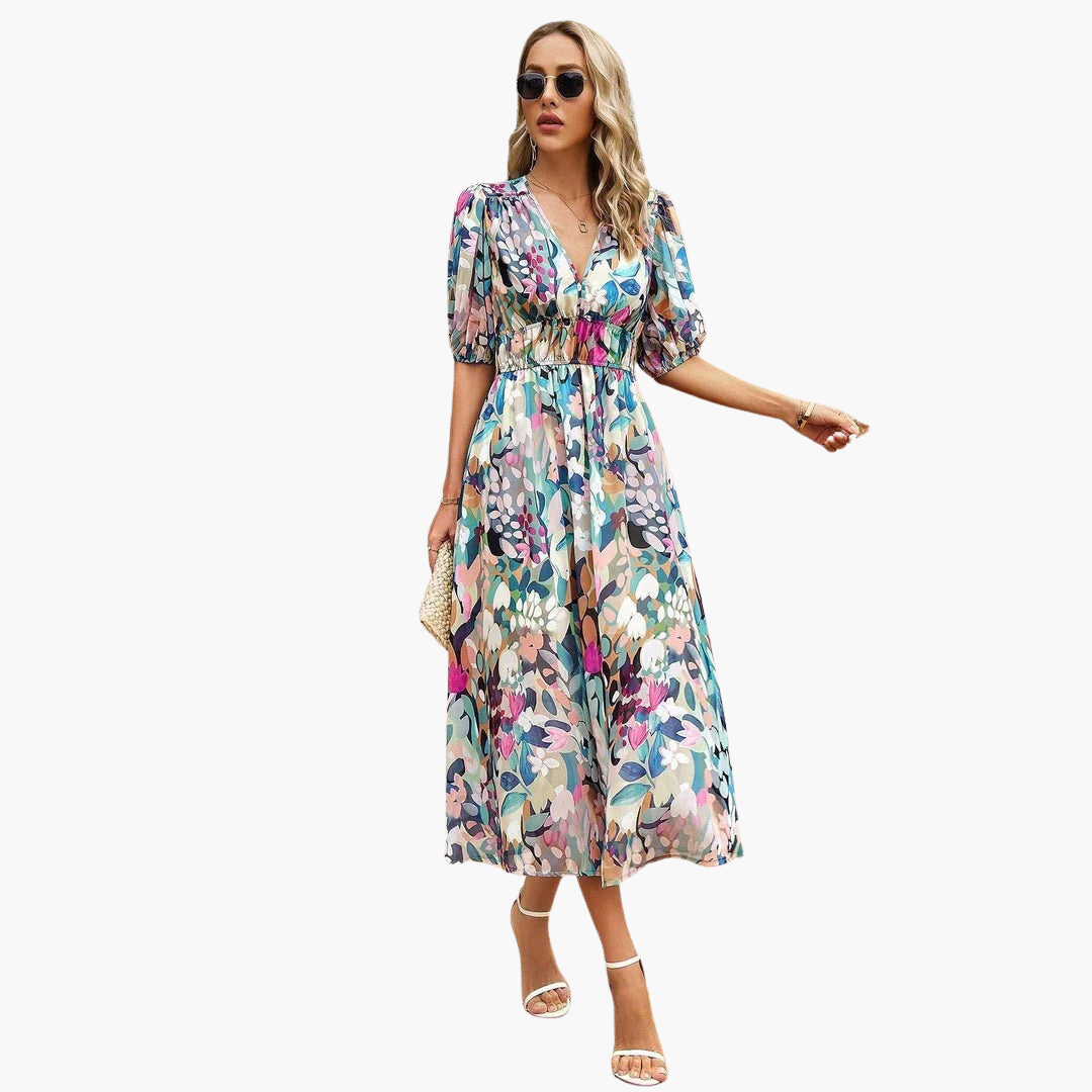 Lieselotte | Kleid mit V-Ausschnitt