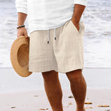 Edward - Lässige, leichte Shorts für Herren in Aprikose