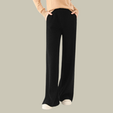 Barbara | Locker Geschnittene Strickhose für Damen in Schwarz