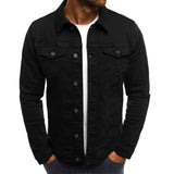 Casual Herren Denim Jacke - Mason in Schwarz