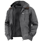 Dwayne - Wärmende Kapuzenjacke für Herren in Schwarz