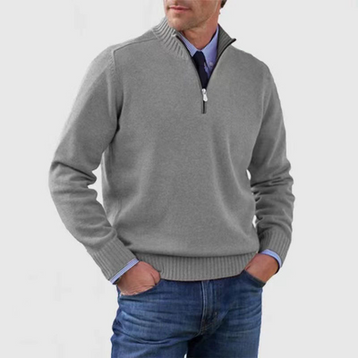Pullover Herren Half Zip Modern | Warm Komfort Freizeit