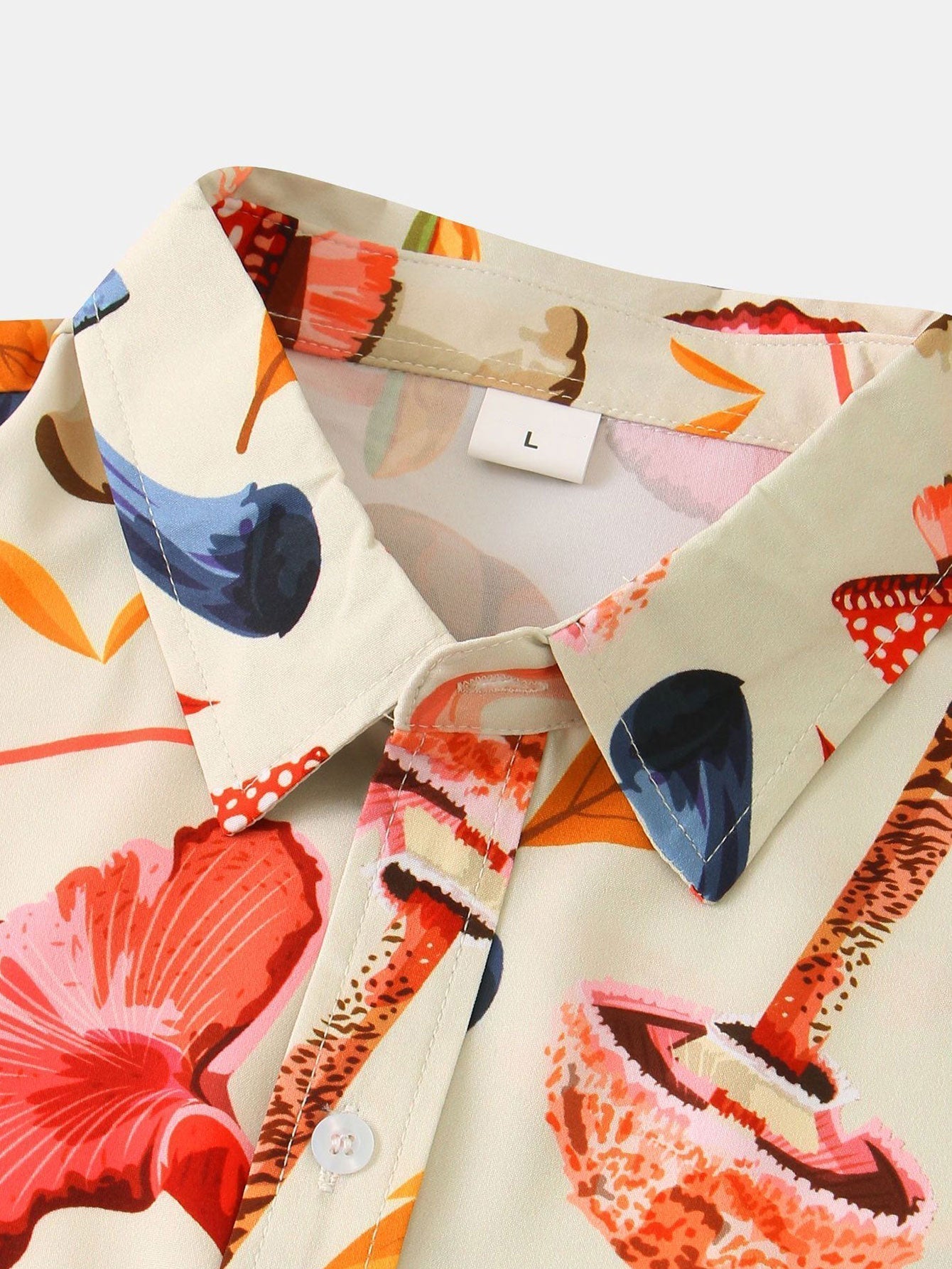 Shirt mit Pilzblattdruck