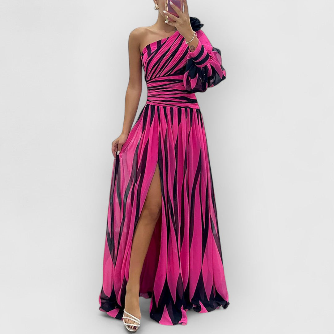 Chloe | Gestreiftes Maxikleid