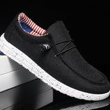 Stilvolle Canvas-Loafer für Herren - Milan in Schwarz