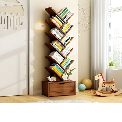 StorySpire Shelf - Vertikales Freistehendes Holz-Bücherregal