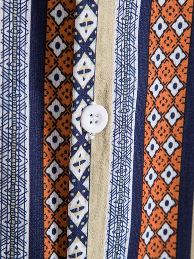 Shirt mit geometrischem Ethnomuster