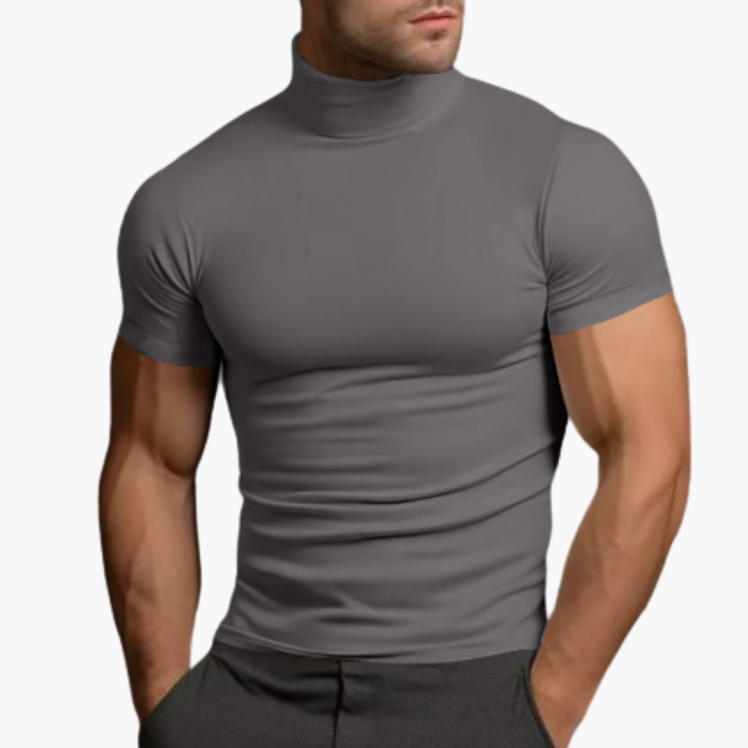 Rollkragen Freizeithemd für Herren - bequem und stylisch