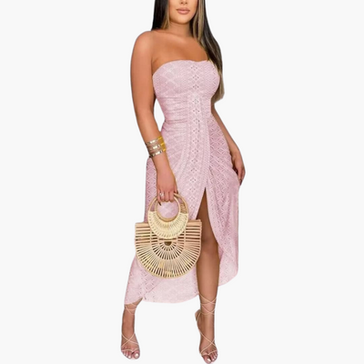 Besticktes Midikleid für Damen – Elegantes Sommerkleid