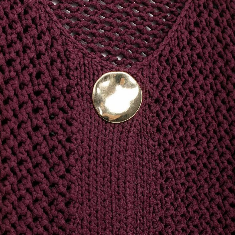 Camellia - Vintage-Strickjacke mit Knöpfen für Damen