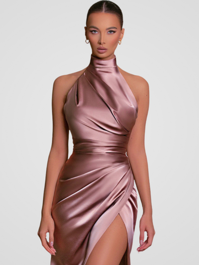 SATIN ROYALTY KLEID