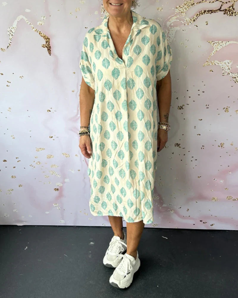 ERDMUTE - FRÜHLINGSKLEID MIT REVERS