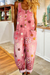 Wenara - Geblümter Jumpsuit in Rosa