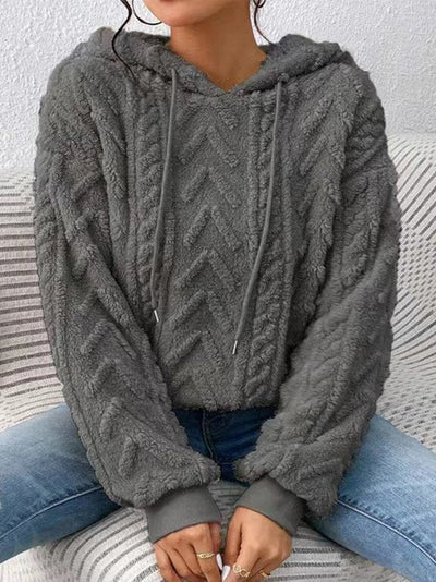 Herbstpulli mit Kapuze und Reißverschluss