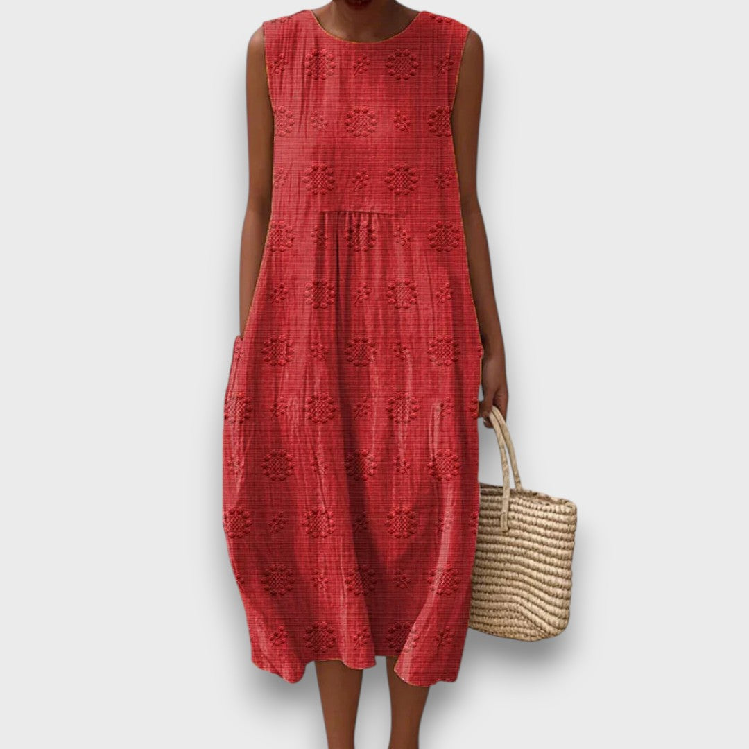 Serava – besticktes Midikleid