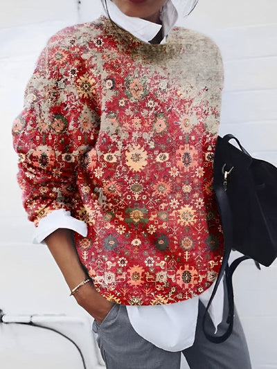 Melody - modischer Pullover mit Blumenmuster