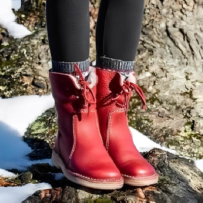 Melugrace - Elegante Retro-Stiefel aus PU