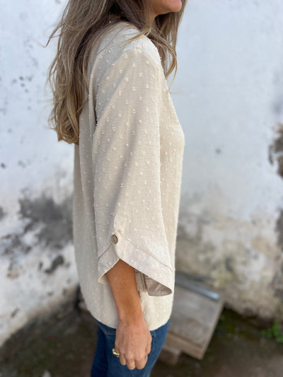 BENEDICTE - LOCKERE BLUSE MIT ÄRMELN