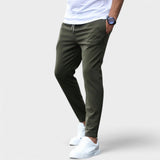 Niklas | Moderne Stretch-Herrenhose in Dunkelgrün