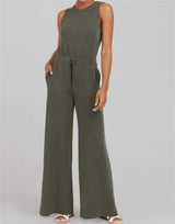 Kleo | Bequemer und atmungsaktiver Jumpsuit in Hazy Blau Grau