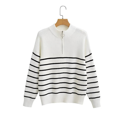 Federica - Pullover mit Reißverschluss-Detail