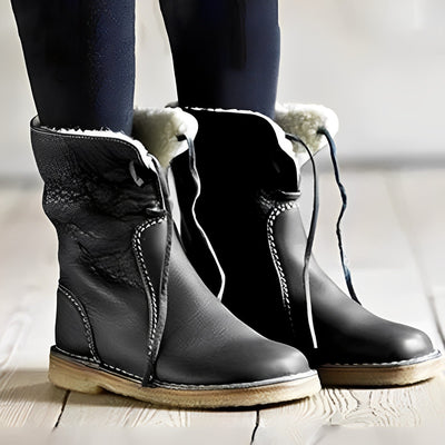Melugrace - Elegante Retro-Stiefel aus PU
