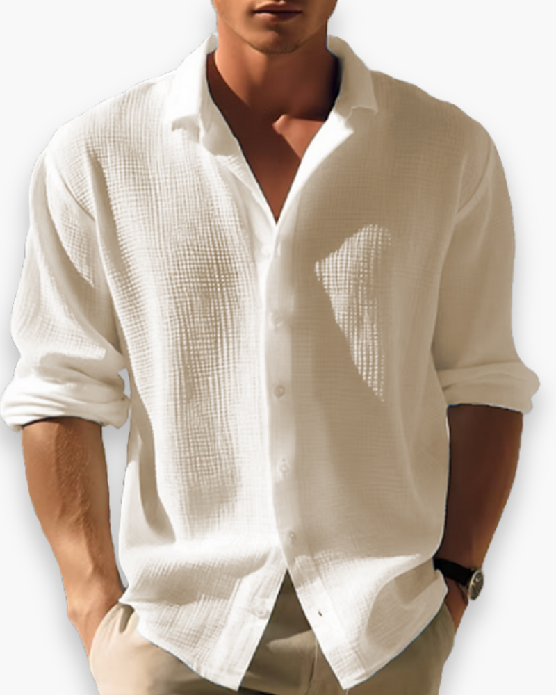 Herren Elegantes Langarm Hemd | Vielseitig