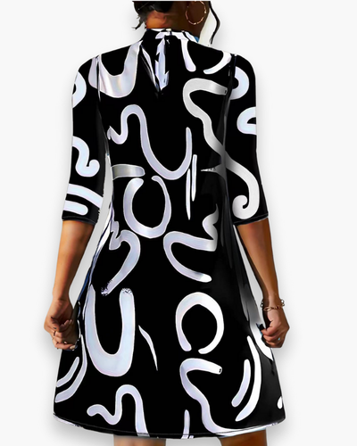 Damen Stilvolles Herbstkleid | Knielang